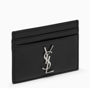 Brand New Authentic YSL Cardholder Calfskin Black